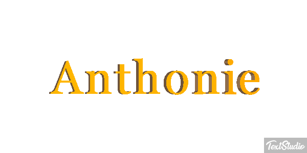 Anthonie Text effect