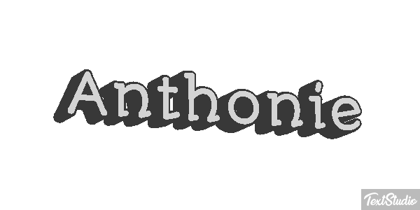 Anthonie Text effect