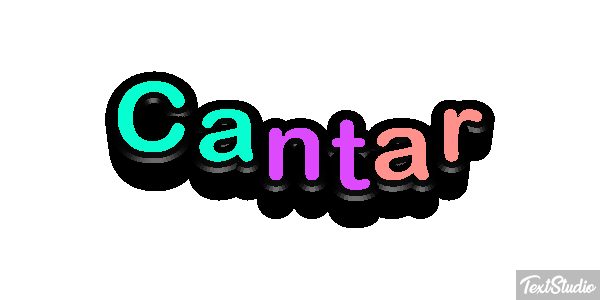 Cantar Text effect