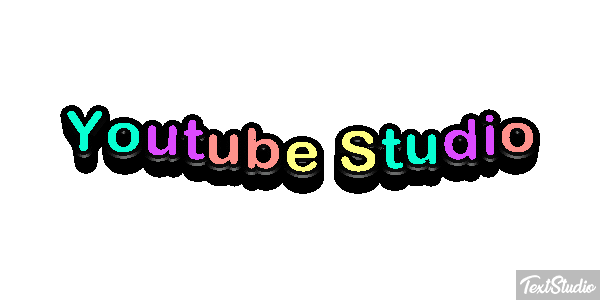Youtube Studio Text effect