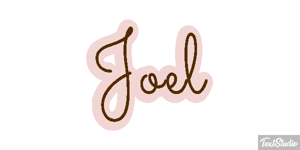Joël Text effect