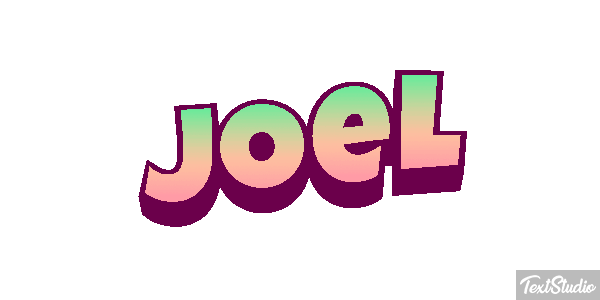 Joël Text effect