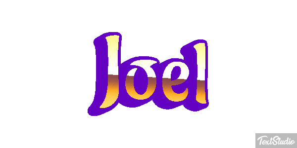 Joël Text effect