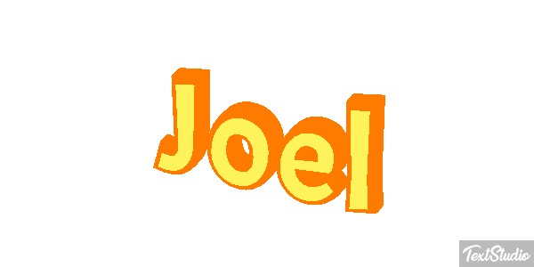 Joël Text effect