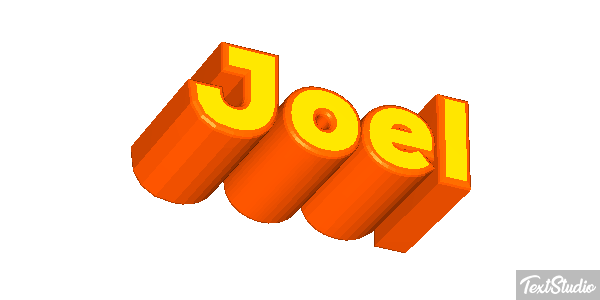 Joël Text effect