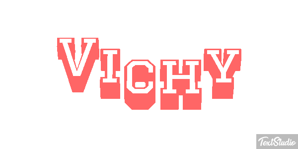 Vichy Effet de texte