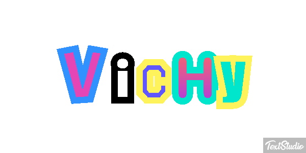Vichy Effet de texte