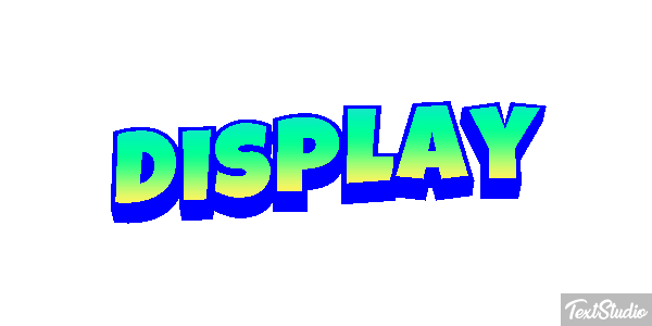 Display Text effect