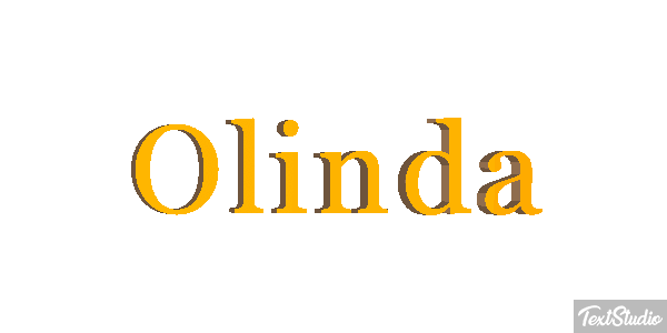 Olinda Текстовый эффект