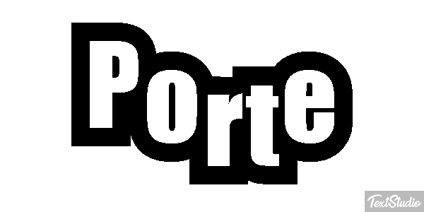 Porte Effet de texte