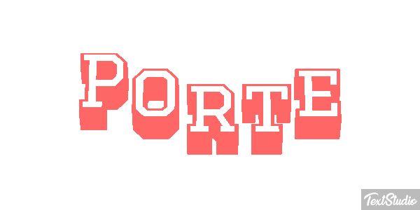 Porte Effet de texte