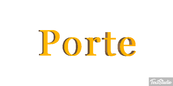 Porte Effet de texte