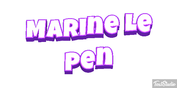 Marine Le Pen Texteffekt