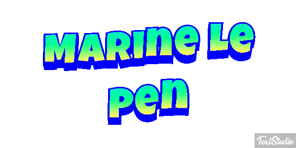 Marine Le Pen Texteffekt