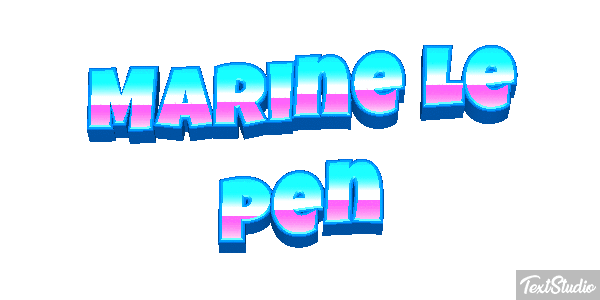 Marine Le Pen Texteffekt