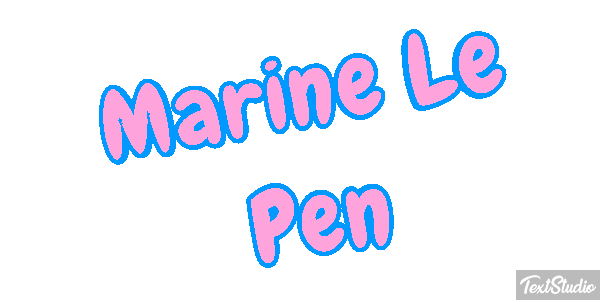 Marine Le Pen Texteffekt
