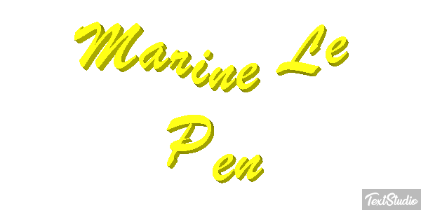 Marine Le Pen Texteffekt