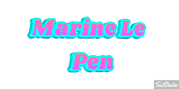 Marine Le Pen Texteffekt