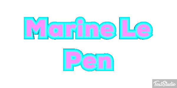 Marine Le Pen Texteffekt