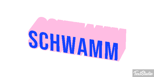 Schwamm Texteffekt