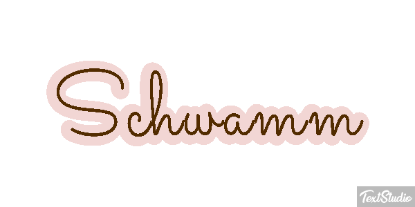 Schwamm Texteffekt