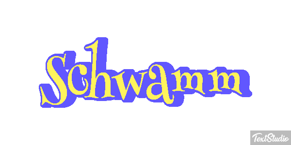Schwamm Texteffekt
