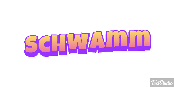 Schwamm Texteffekt