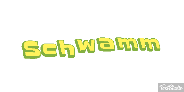 Schwamm Texteffekt