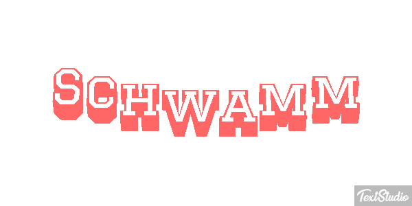 Schwamm Texteffekt