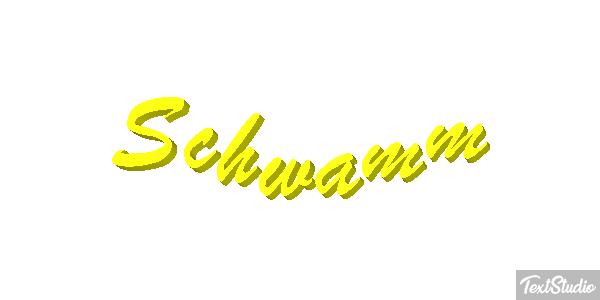 Schwamm Texteffekt