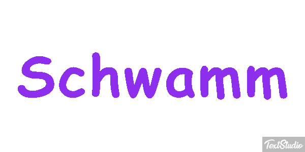Schwamm Texteffekt