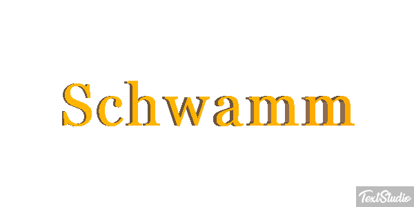 Schwamm Texteffekt