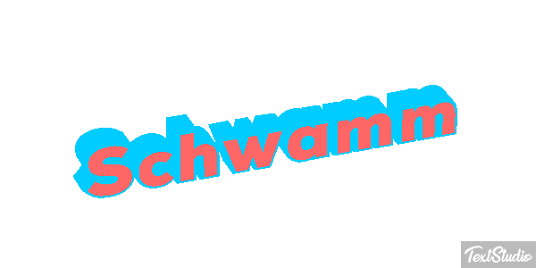 Schwamm Texteffekt