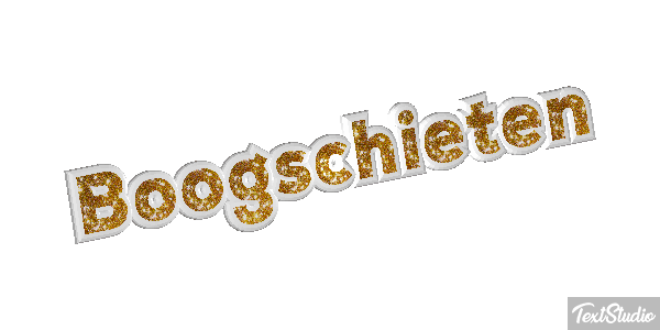 Boogschieten Tekst effect