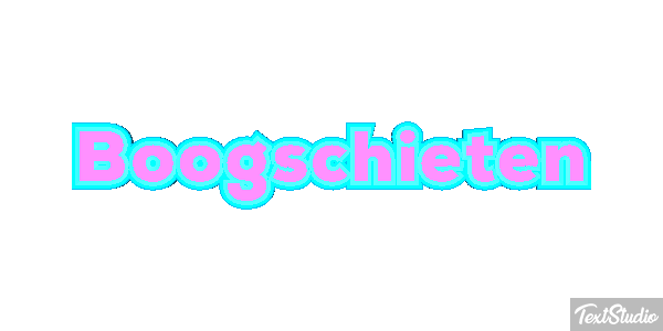 Boogschieten Tekst effect