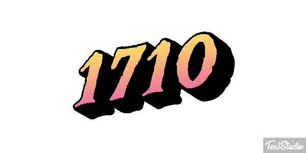 1710 Text effect