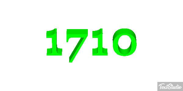 1710 Text effect