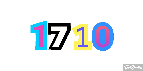 1710 Text effect