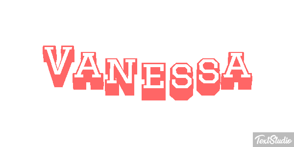 Vanessa Text effect