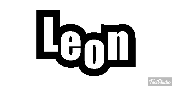 León Efecto de texto