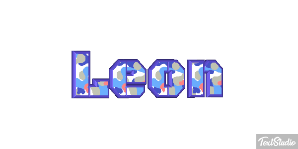 León Efecto de texto