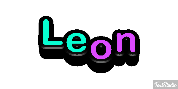 León Efecto de texto