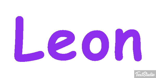 León Efecto de texto