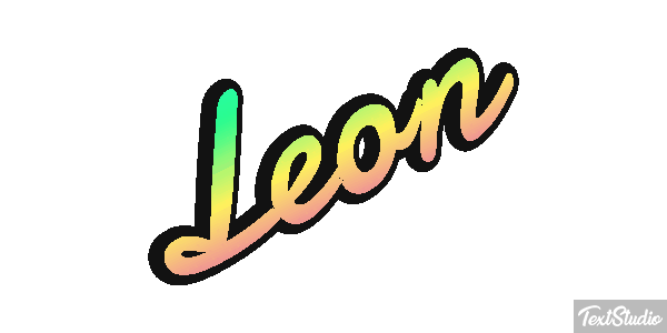 León Efecto de texto