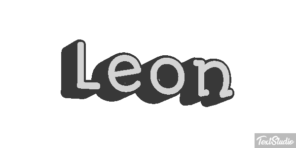 León Efecto de texto