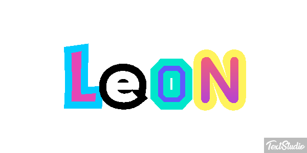 León Efecto de texto