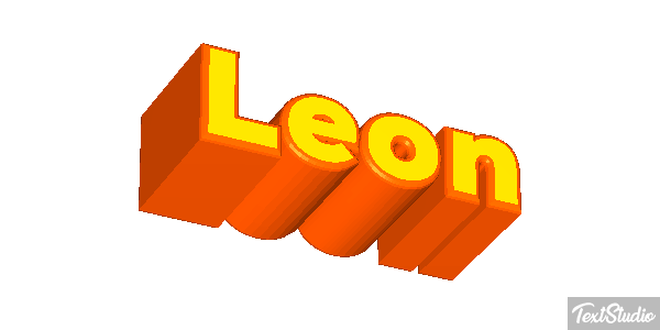 León Efecto de texto
