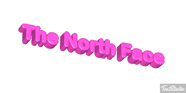 The North Face Tekst effect