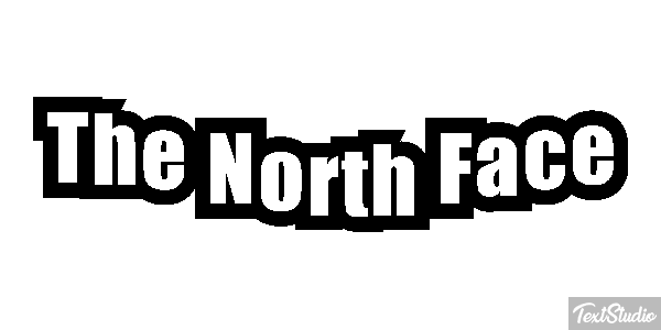 The North Face Tekst effect