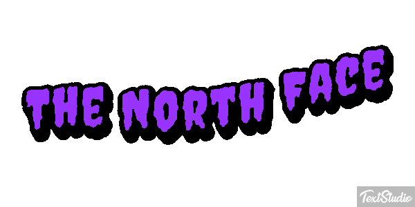 The North Face Tekst effect